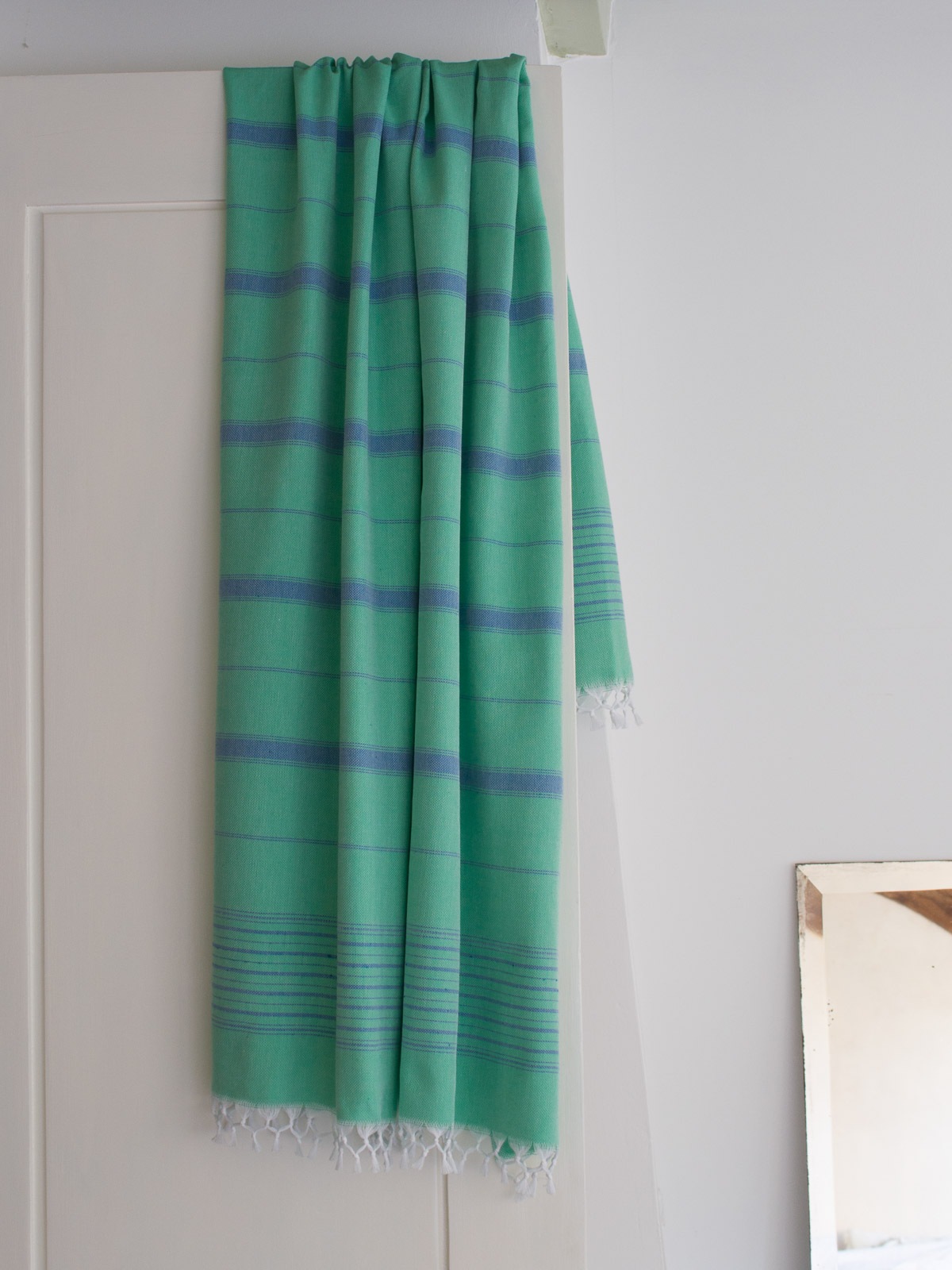 hammam towel jade green/ocean blue 170x100cm